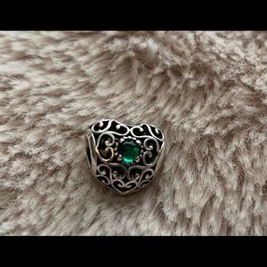 Pandora May birthstone heart charm